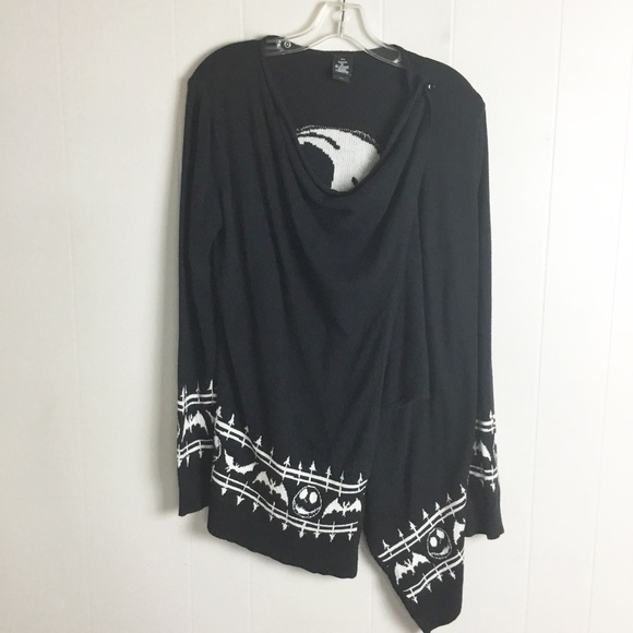 Nightmare Before Christmas Jack Skeleton Sweater Size Small Halloween Disney - Picture 2 of 3